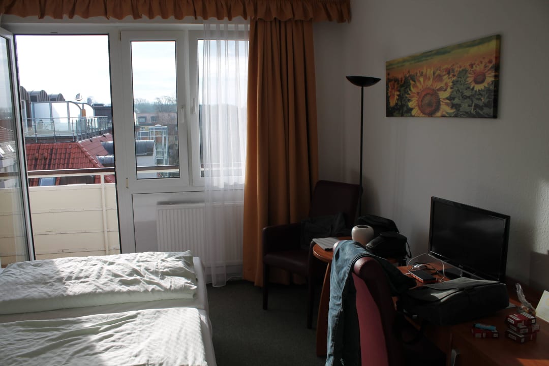 Unser Zimmer am Morgen Hotel John Brinckman