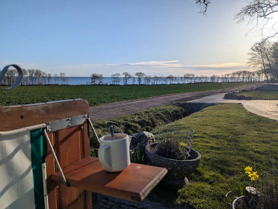 Außenansicht Ferienbauernhof Liesenberg mit Meerblick