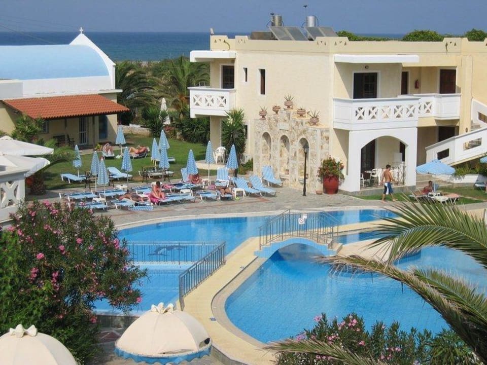 Blick vom Zimmer Kastalia Village & Saint Nikolas Hotel