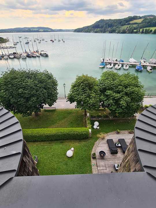 Ausblick Seeside Hotel Seewirt Mattsee