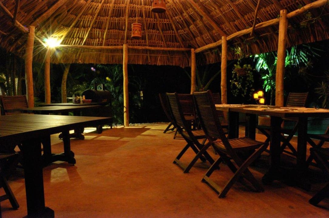 Terrasse am Abend Hacienda Hotel Santo Domingo