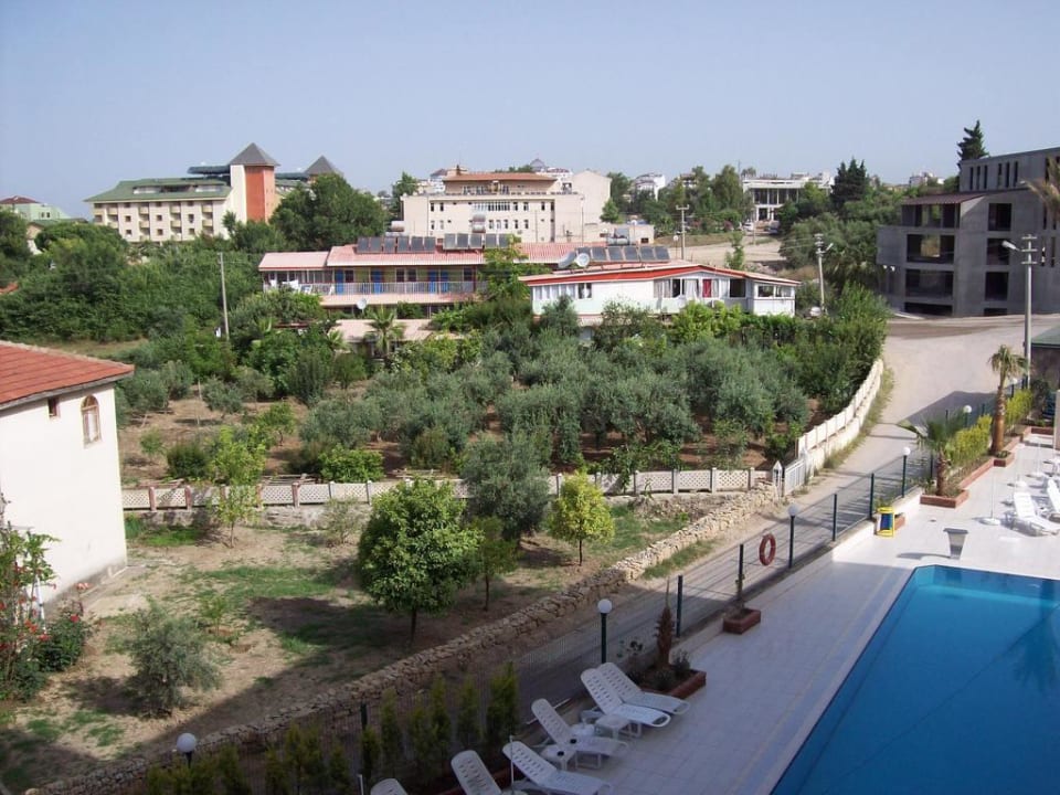 Blick auf die Staubpiste Hotel Kervan