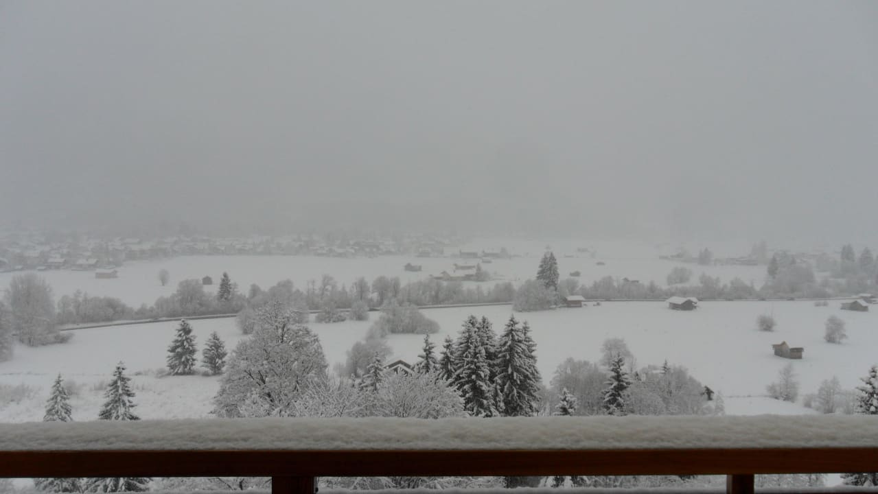 Blick Richtung Oberstdorf 28.12.2014 Naturhotel Café Waldesruhe