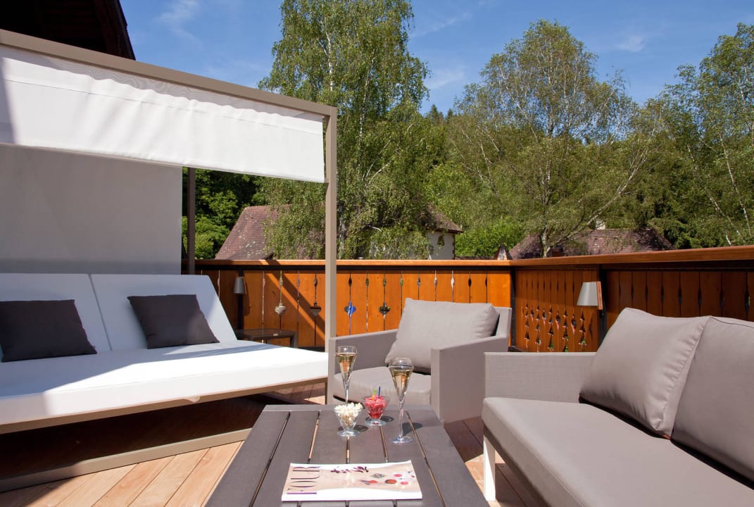 Terrasse de la suite "Cheneraie" Hostellerie La Cheneaudière - Relais & Châteaux