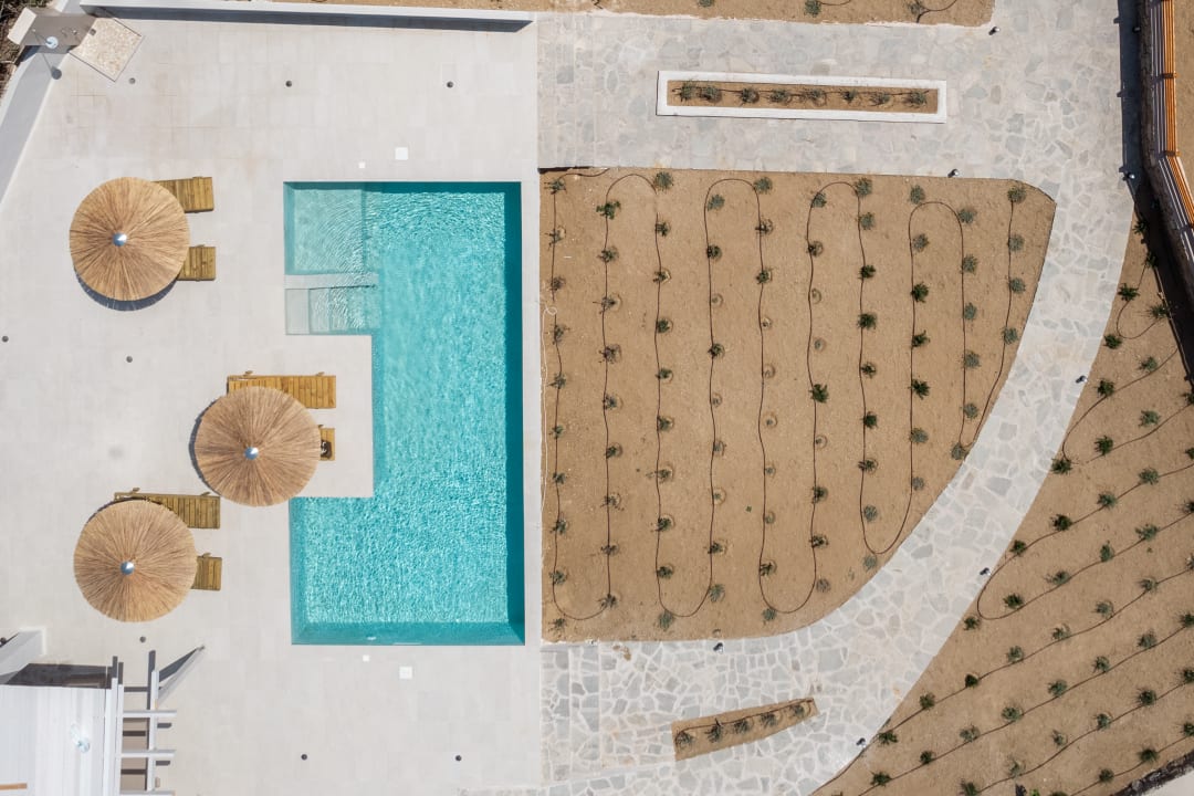 Ausblick Villa Finest Beach front villas at Orkos beach