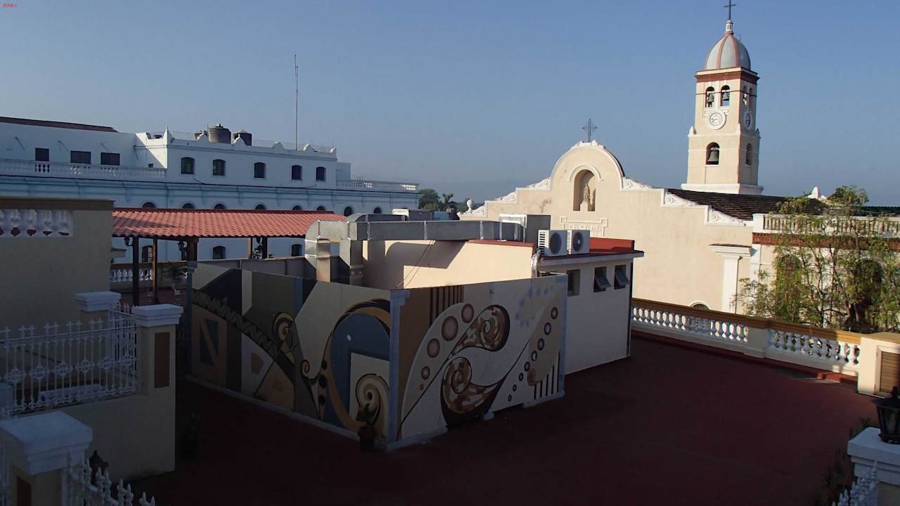 Blick auf Iglesia Parroquial Mayor de San Salvador Hotel Royalton