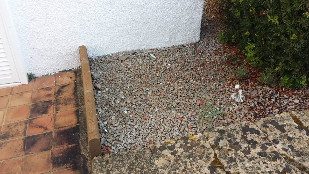 Garten vor der Terrasse Sun Club Eldorado