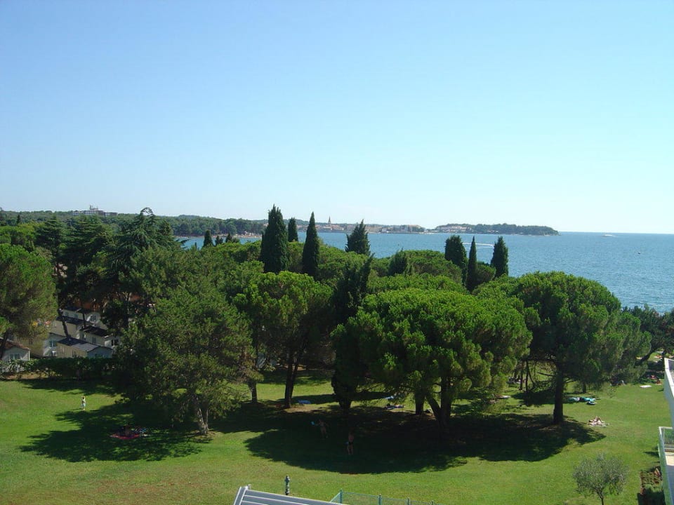 Blick vom Balkon Hotel Materada Plava Laguna