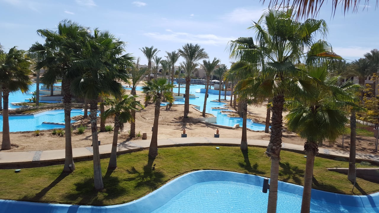Blick von der Sisha-Ecke.  Pickalbatros Sands Hotel - Port Ghalib