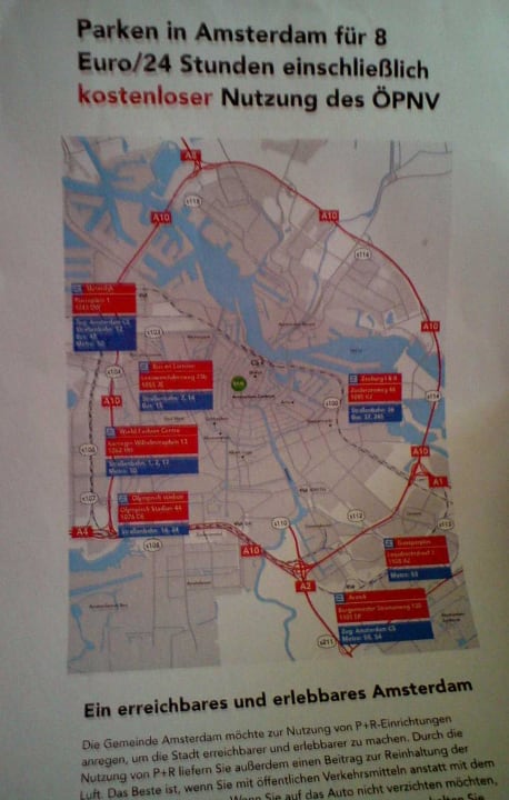 ÖPNV Ticket  Parken u.ÖPNV   8 € Best Western Amsterdam