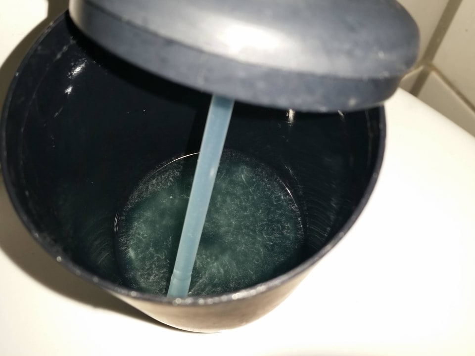 Ausnahmsweise wurde mir etwas Seife abgefüllt Apartmenthaus Stuttgart