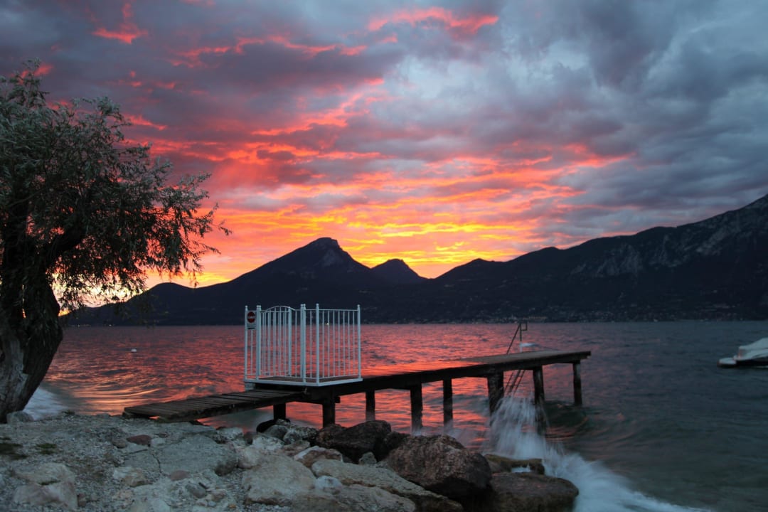 Strand bei Sonnenuntergang Hotel Rabay