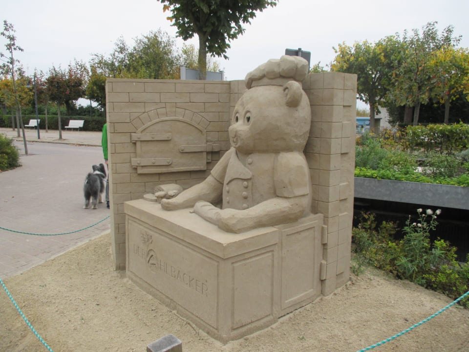 Sandskulptur auf der Terrasse Das Ahlbeck Hotel & SPA