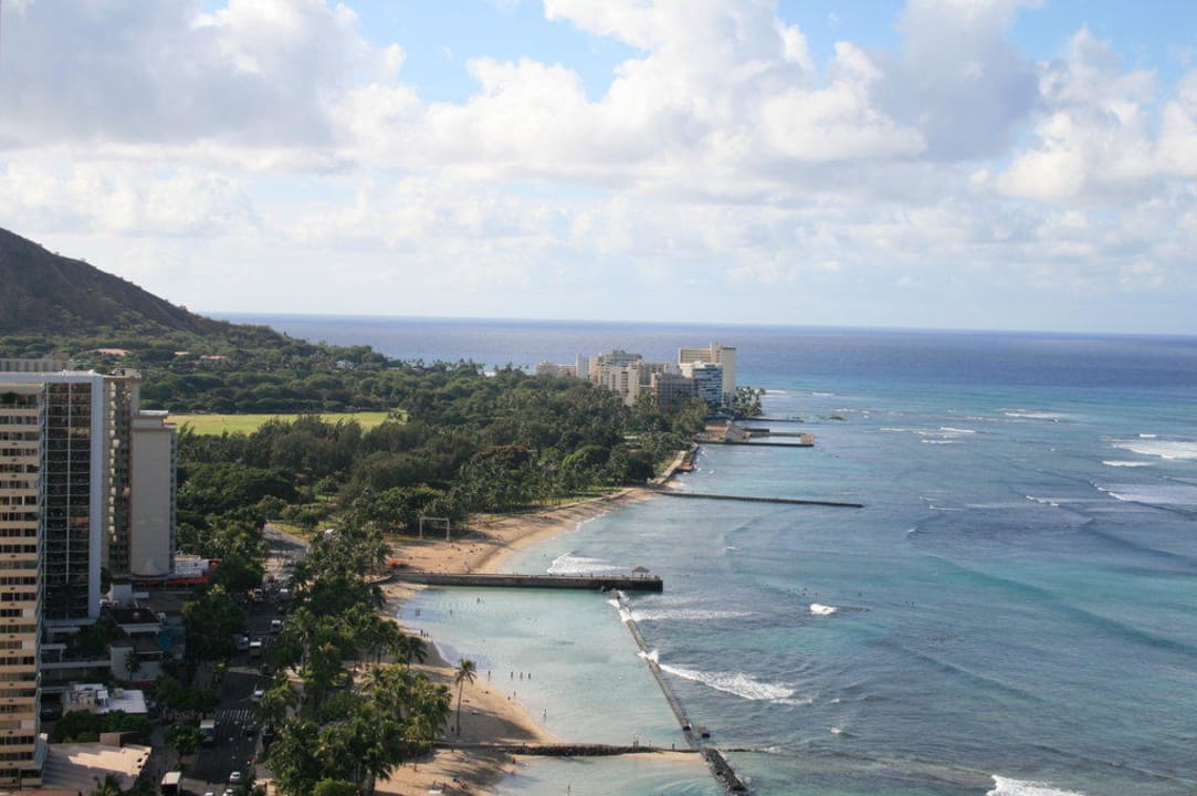 Blick auf Waikiki Beach Hotel Hyatt Regency Waikiki Resort and Spa