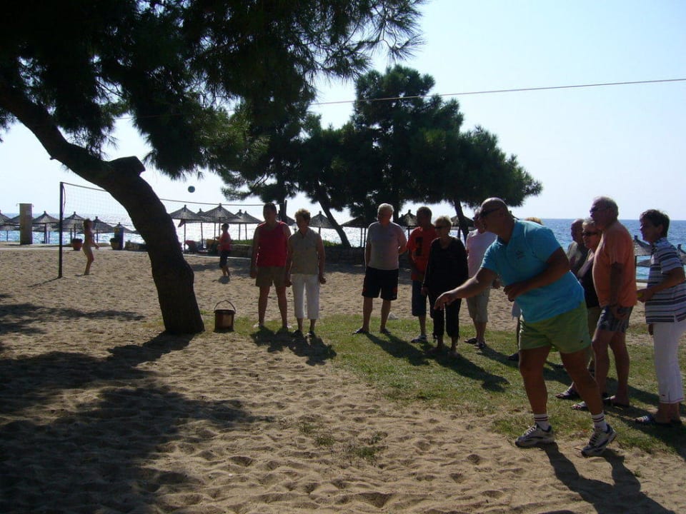Gern Boccia gespielt. Hotel Portes Beach