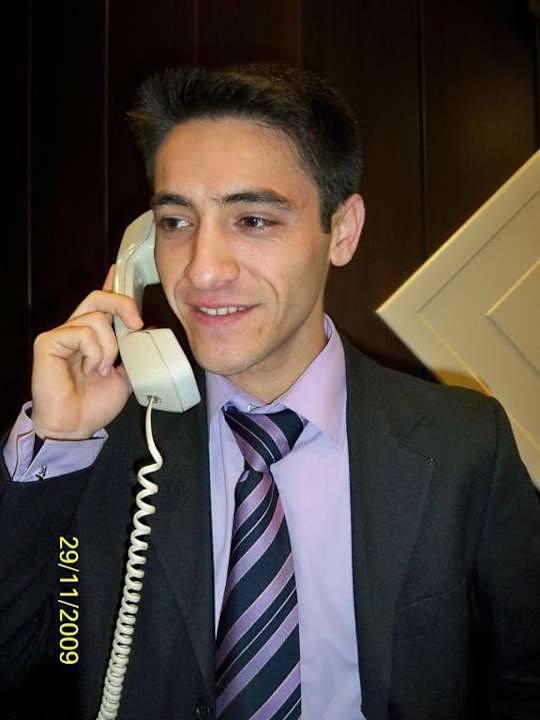 Ahmet der perfekte Mam an der Rezeption Hotel Aslan City Kleopatra