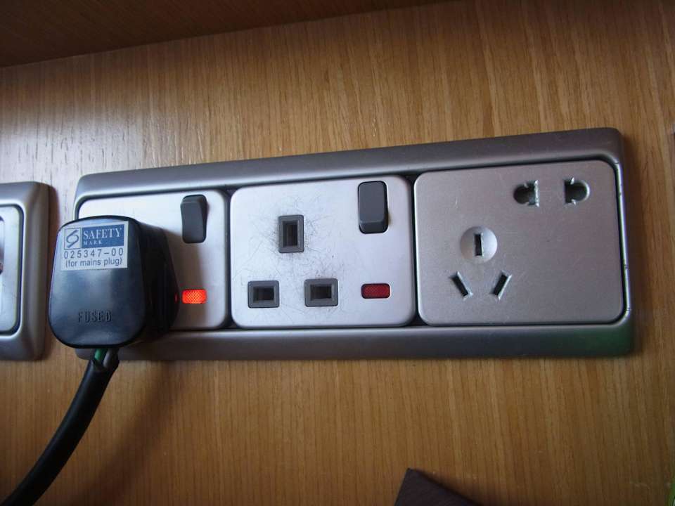 Steckdosen Hotel Novotel Clarke Quay