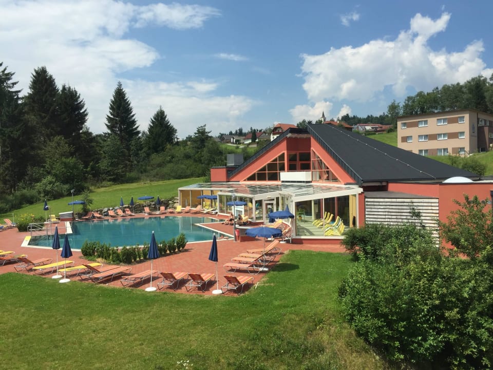 Vom Speisesaal gesehen Vivea Hotel Bad Traunstein