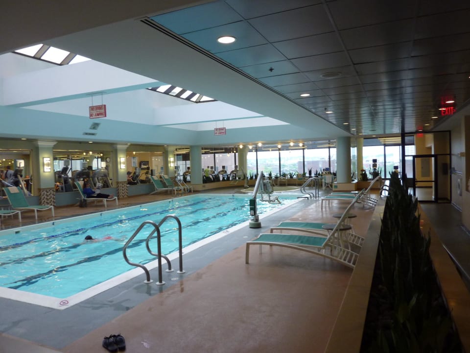 Blick über den Pool Hotel Boston Marriott Copley Place