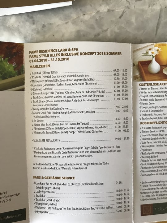 Gastro Fame Residence Lara & Spa