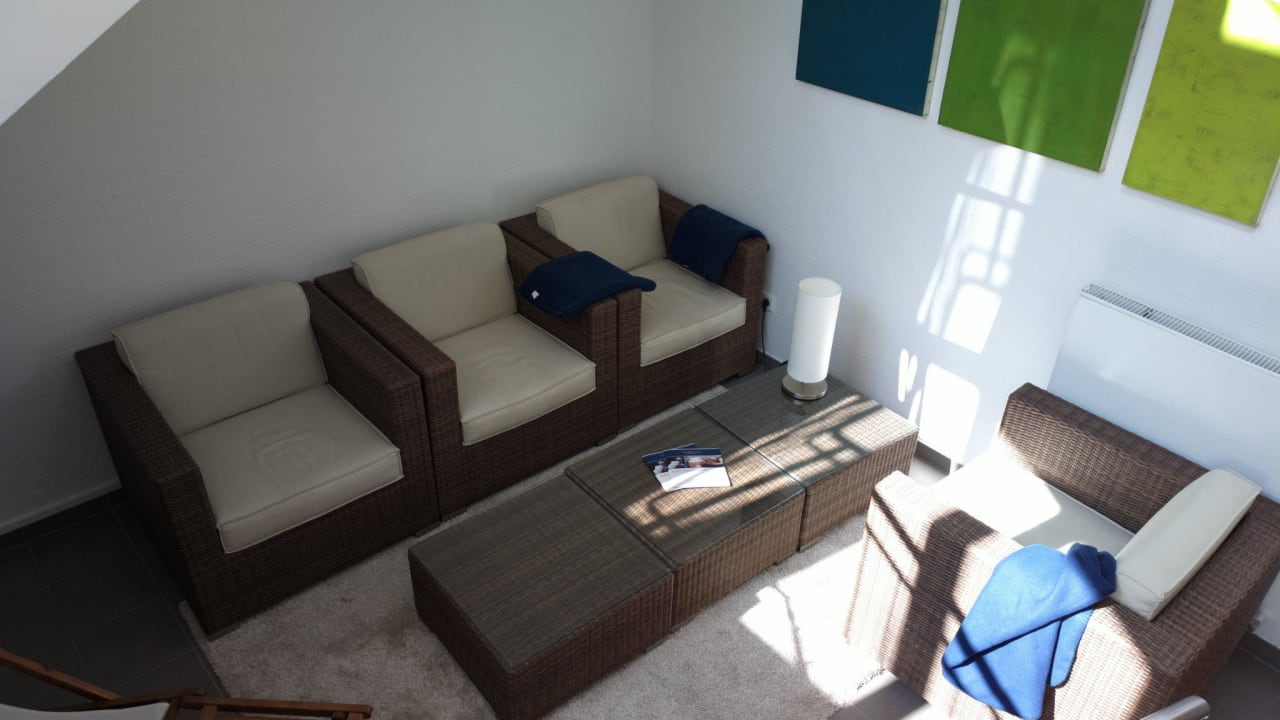Relax-Ecke im Treppenhaus Welcome Hotel Bad Arolsen