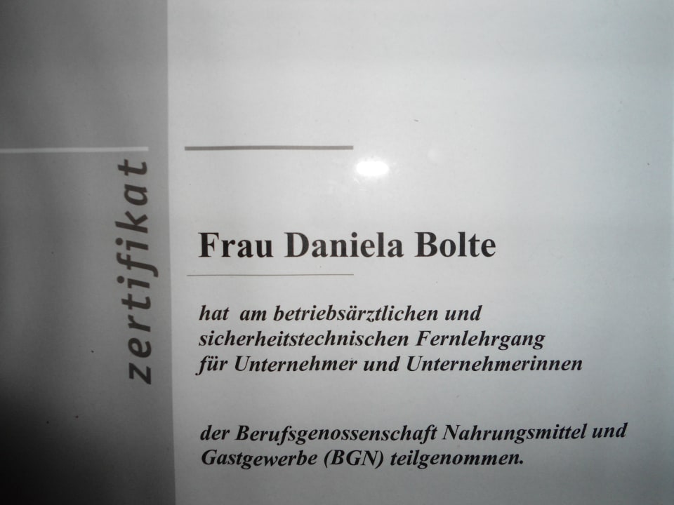 Wir wissen was wir tun... Pension Bolte