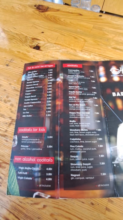 Gastro HARPIN Happy Days Beach Hotel