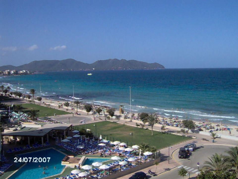 Ausblick vom Hotelzimmer Hipotels Hipocampo Playa
