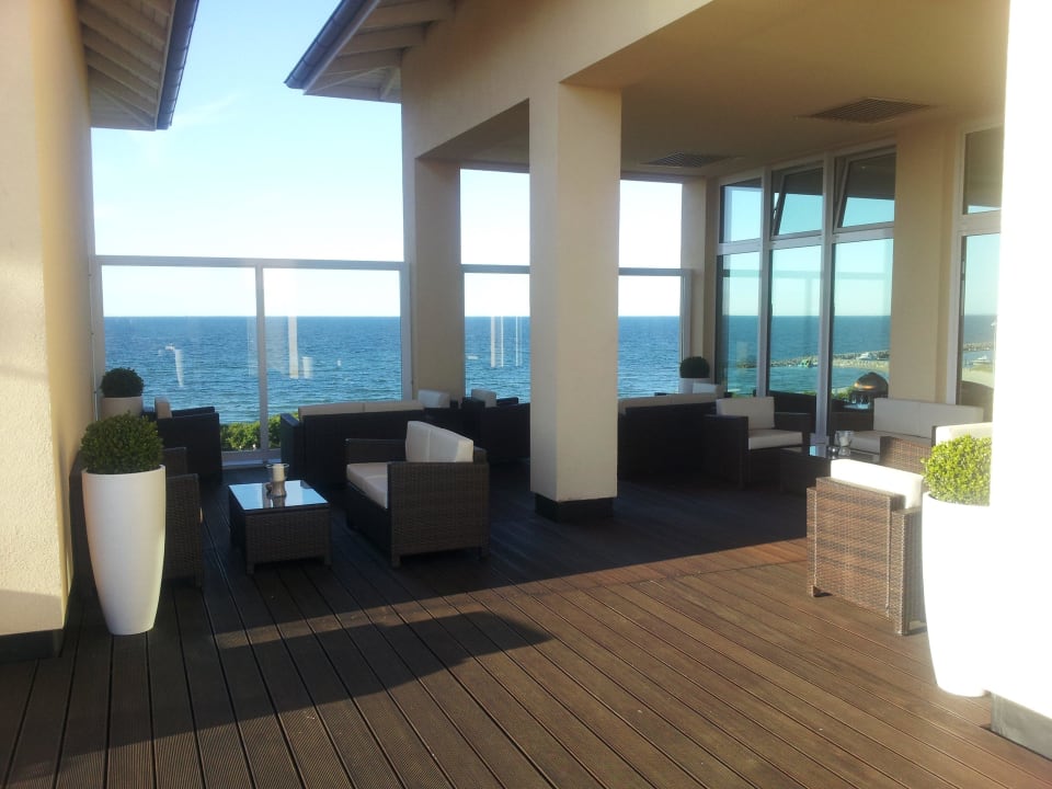 Einmaliger Ausblick von der Sonnenterrasse Morada Strandhotel Ostseebad Kühlungsborn