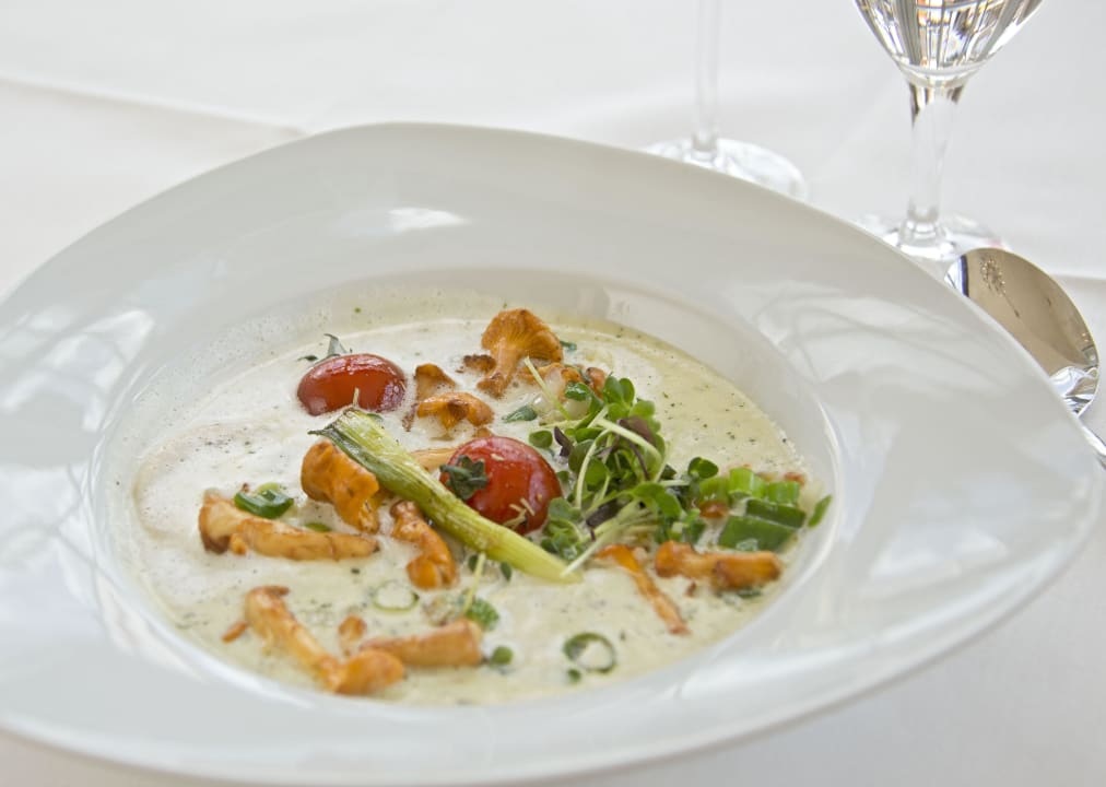 Lauchschaumsüppchen Seehotel Schloss Klink