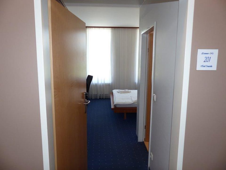 Eingang zum Standadzimmer Hotel Concordia