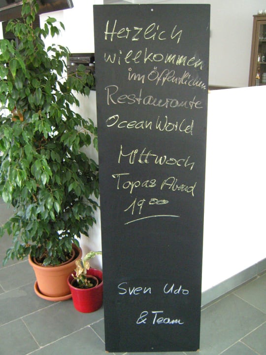 Der Eingangsbereich Hotel Ocean World