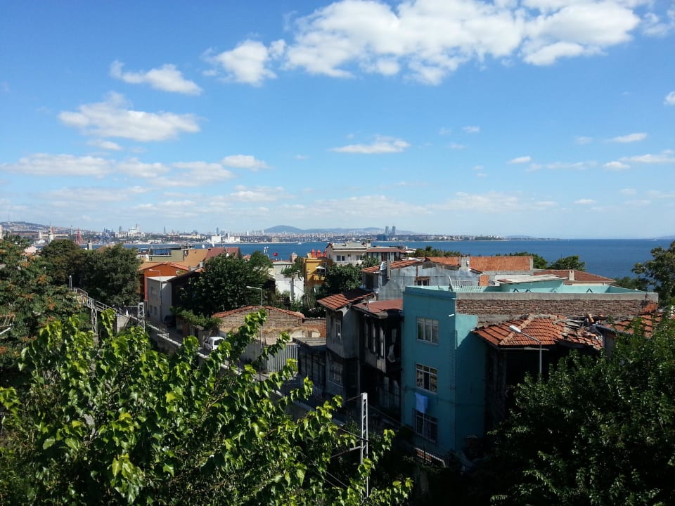 Ausblick vom Balkon Aparthotel Aura
