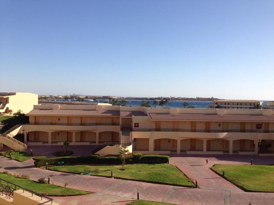 Ausblick aus unseren Zimmer Cleopatra Luxury Resort Makadi Bay