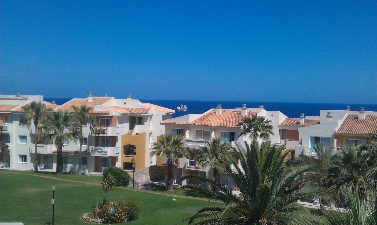 Meerblick vom Zimmer im Haupthaus blau punta reina