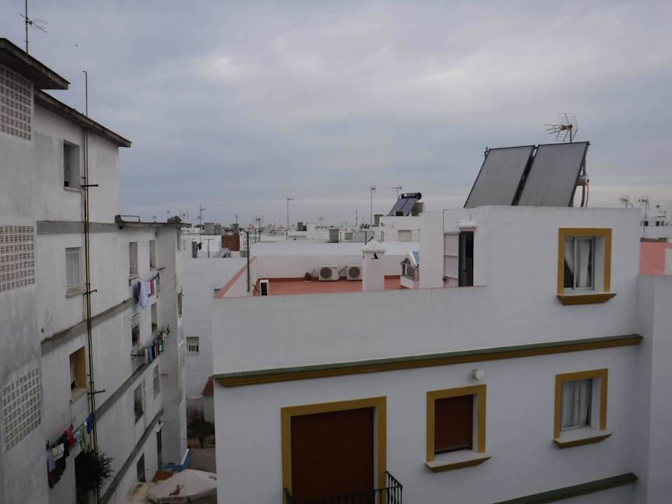 Ausblick von der Dachterrasse Hostal Lojo