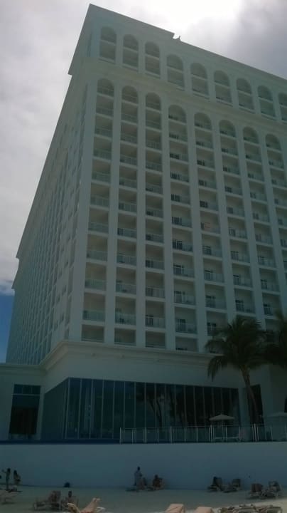 Hotel vom Strand aus Hotel Riu Cancun