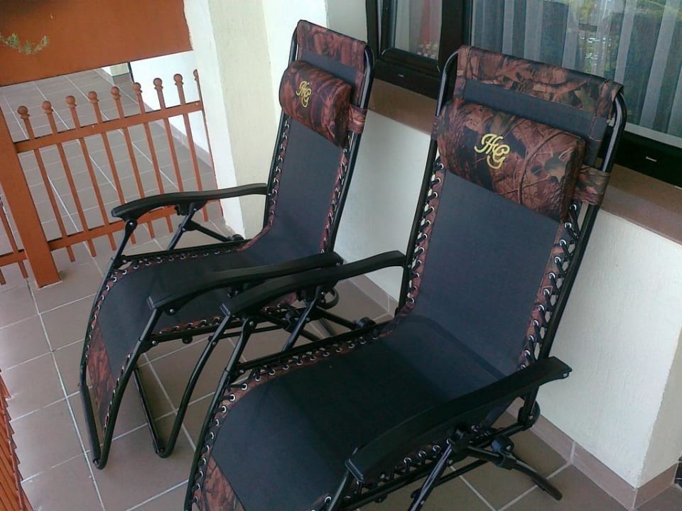 Leżaki na balkonie Hotel Gołębiewski