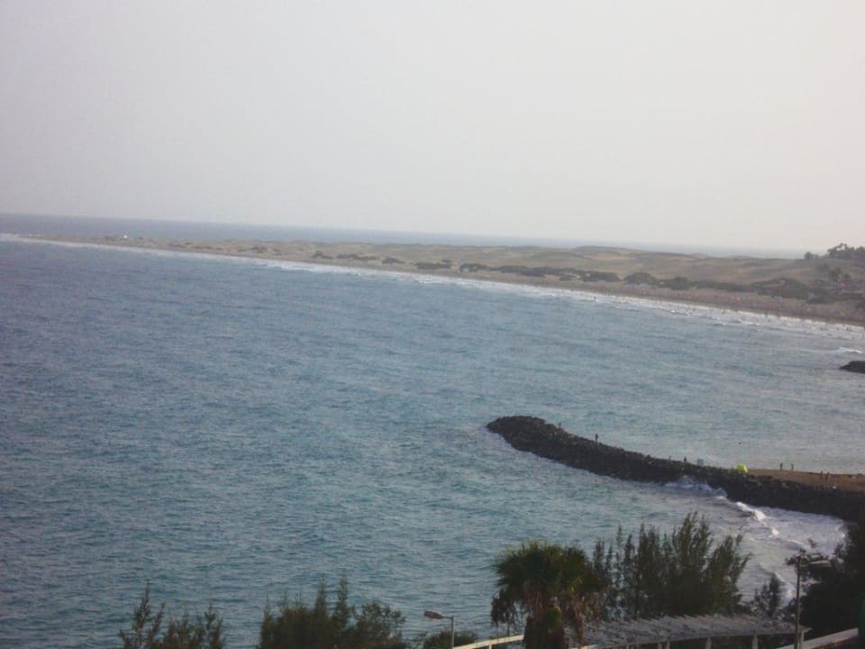 Blick vom Balkon 8.Stock auf  Playa del Ingles Hotel Europalace