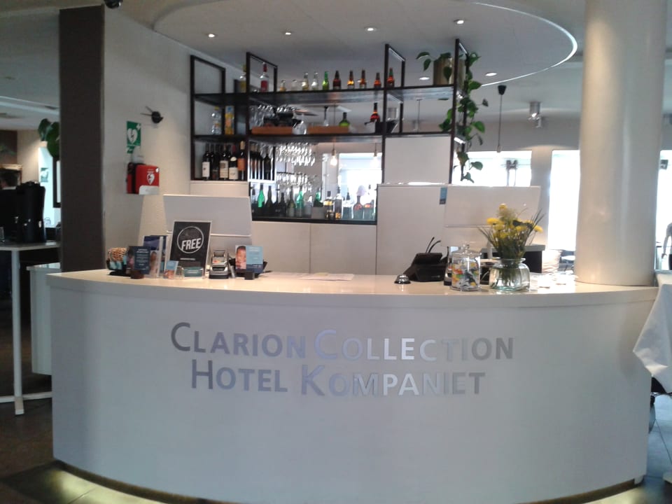 Reception Clarion Collection Hotel Kompaniet