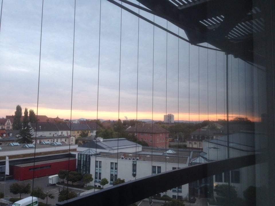 Aussicht aus der 5.ten Etage Victor's Residenz-Hotel Frankenthal