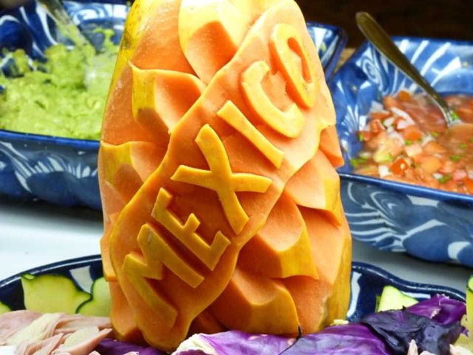 Büffetdekoration Hotel Riu Tequila