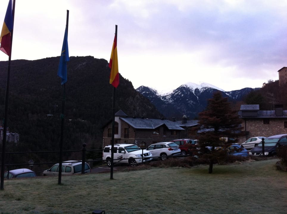 Ausblick vom Eingangsbereich aus Abba Xalet Suites Hotel