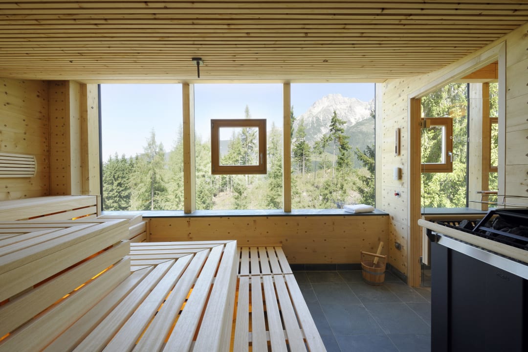 60-Grad-Sauna in der Forsthofalm Holzhotel Forsthofalm