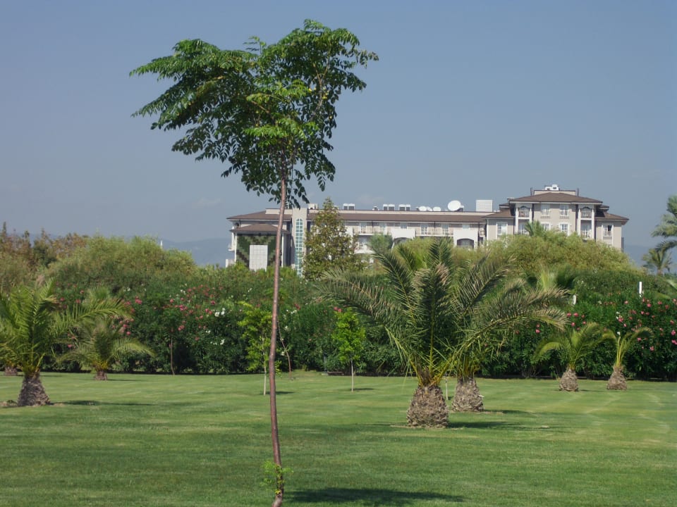 Blick vom Strand aufs Hotel Sunis Elita Beach Resort & Spa