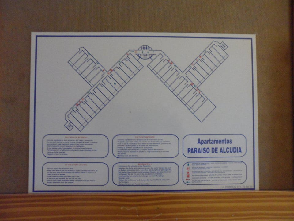 Etagenplan Aparthotel Paraiso De Alcudia