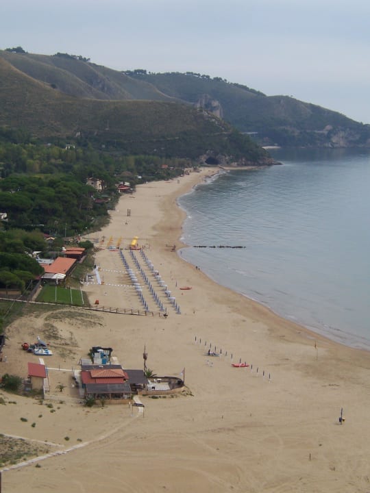 Strandblick von Sperlonga Hotel Grotta Di Tiberio