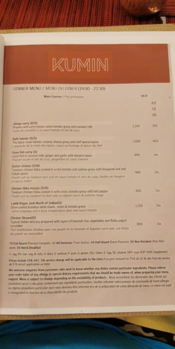 Gastro Le Meridien Ile Maurice