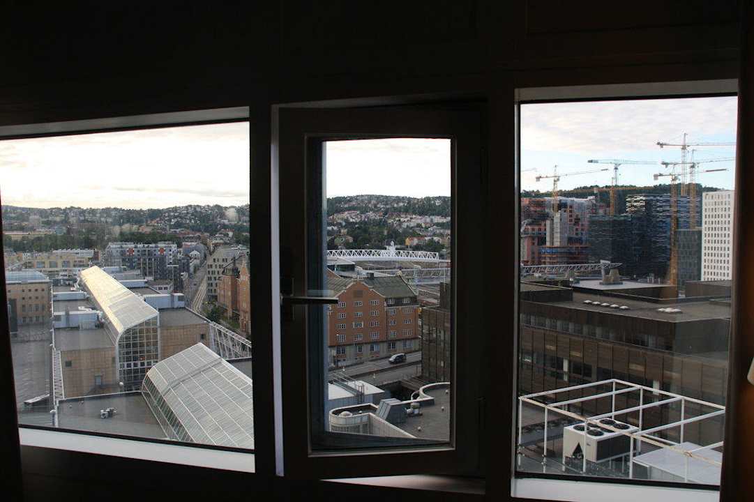 Ausblick vom Schlafzimmer Radisson Blu Plaza Hotel