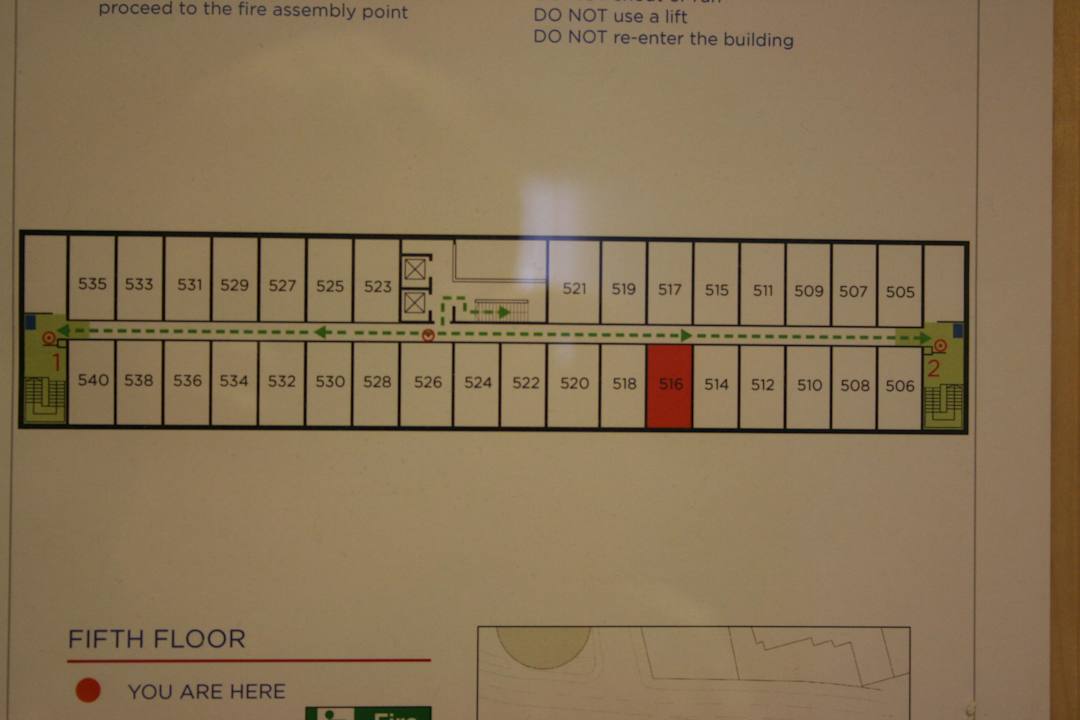 Zimmerplan Hilton Garden Inn Glasgow City Centre